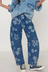Flower Print Wide Leg Pants featuring soft floral print and relaxed fit, perfect for summer and spring styling.