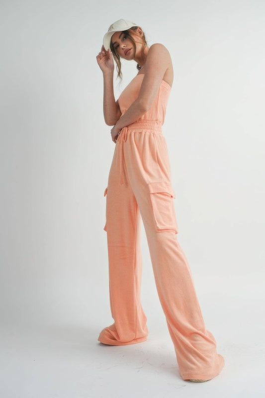 Tube Top  Jumpsuit Romper.