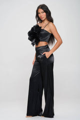 Crop Top & Pant Set.