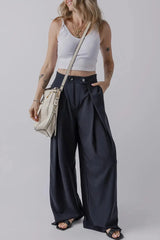 Trendy Wide Leg Pants with Pockets Made for Comfort.