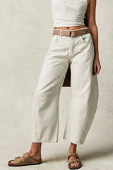 Wide Leg Jeans with Pockets.