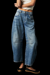 Wide Leg Jeans with Pockets