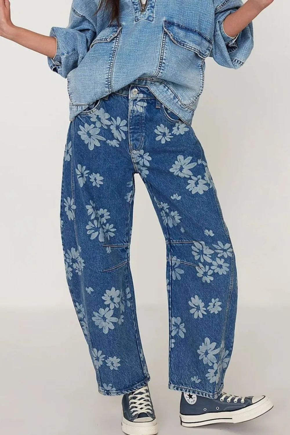 Flower Print Wide Leg Pants featuring soft floral print and relaxed fit, perfect for summer and spring styling.