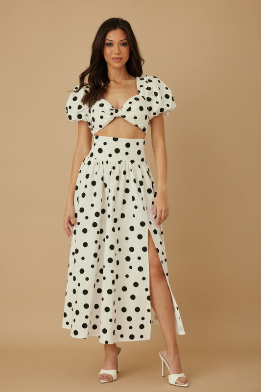 Ribbon Bow Polka Dots Two Piece Sets Ribbon Bow Polka Dots Two Piece Sets
