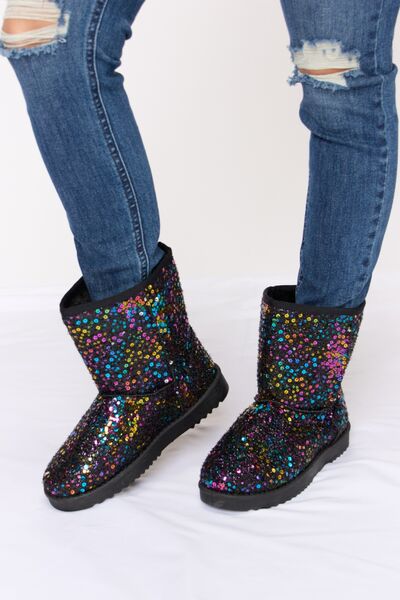 Women’s Link Sequin Thermal Flat Boots