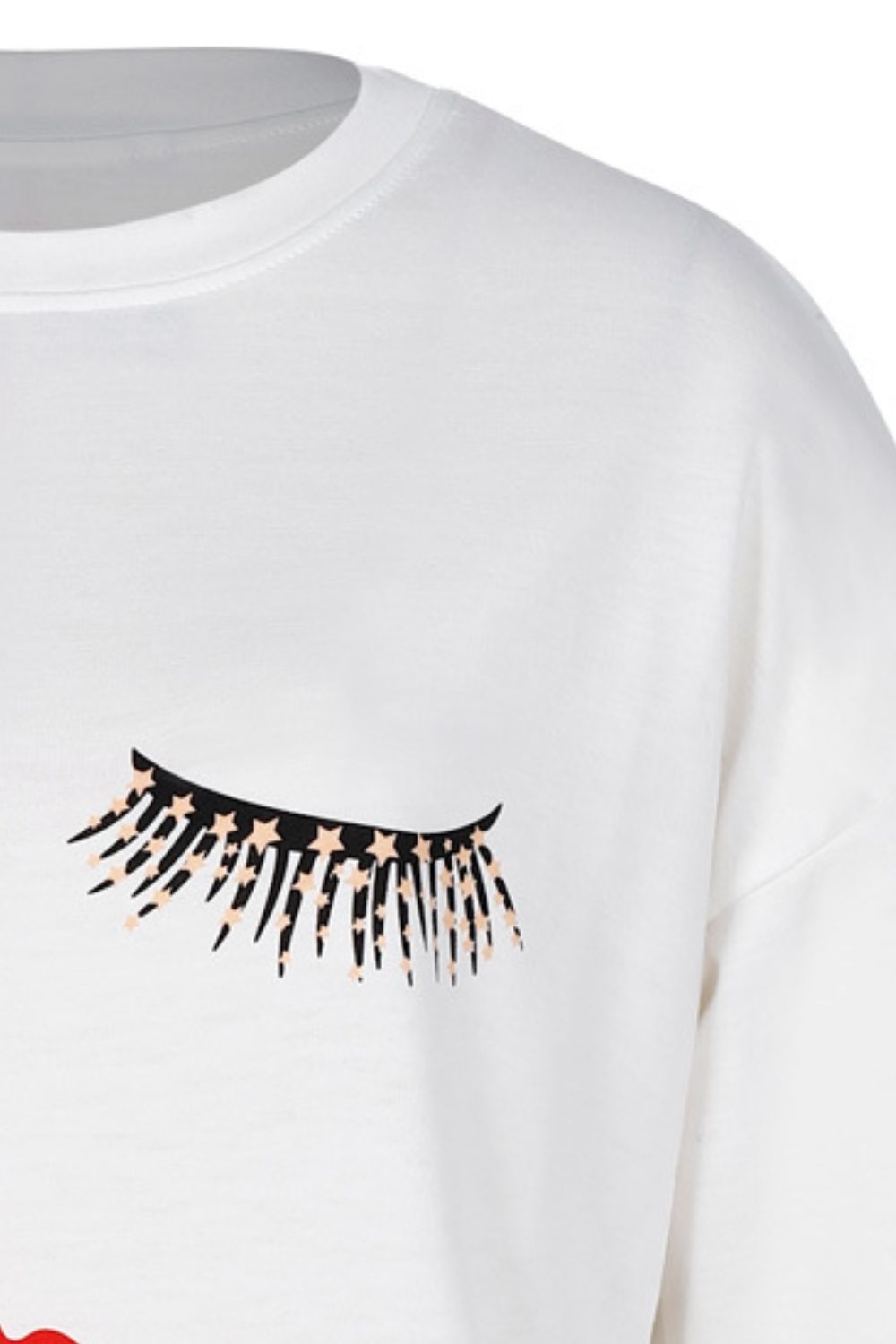 Women's Graphic Dropped Shoulder Round Neck Sweatshirt