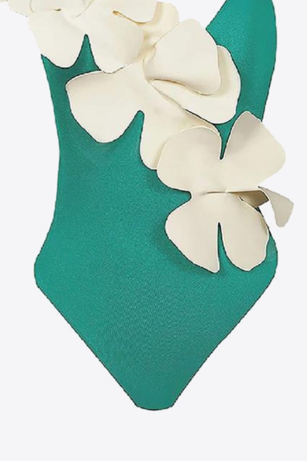 Women's Flower Contrast One-Piece Swimsuit