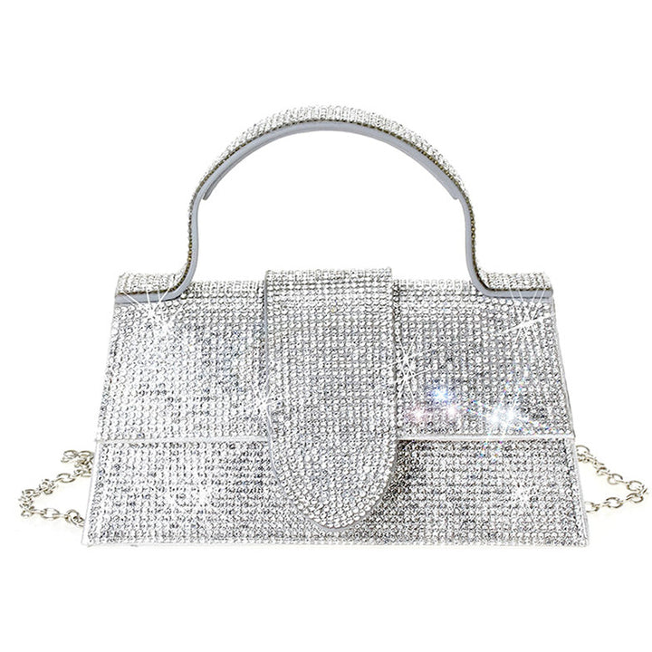 Women's Rhinestone Allover Chic Design Handle Bag