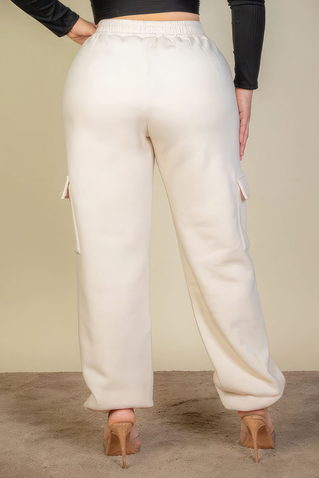 Women’s Plus Size Side Pocket Drawstring Waist Sweatpants