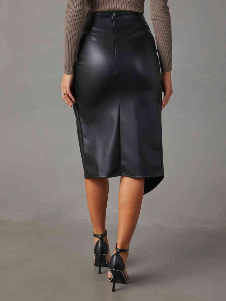 Women’s - Twist Detail High Waist Skirt