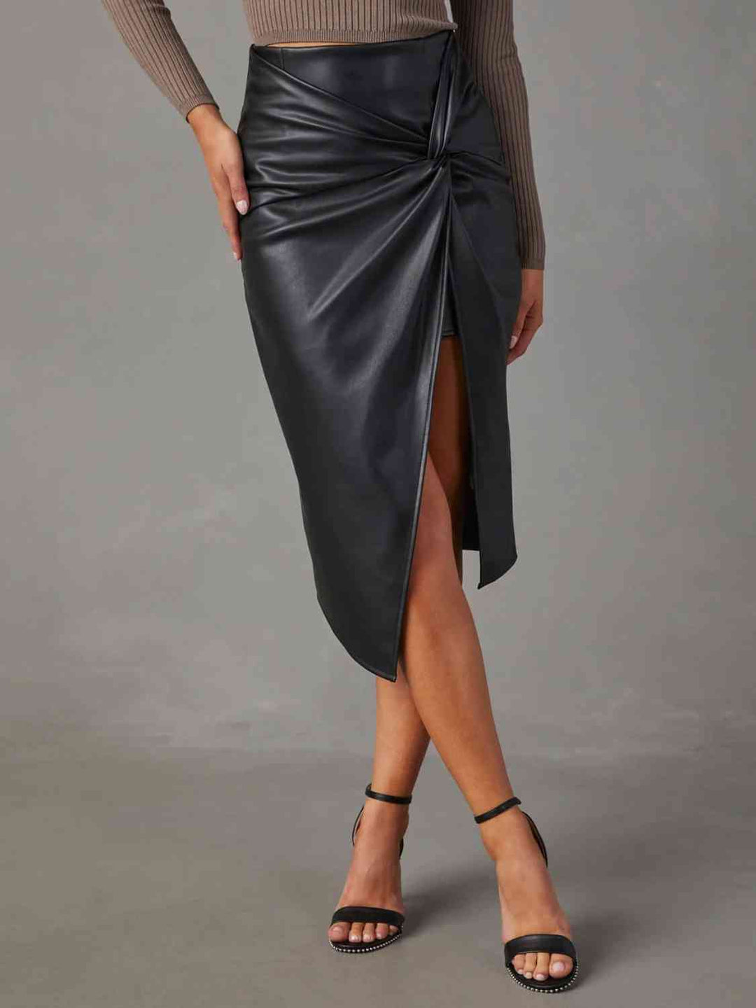 Women’s - Twist Detail High Waist Skirt